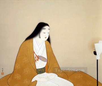 women Painting - Madame Kusunogi Masashige Uemura Shoen Bijin ga beautiful women